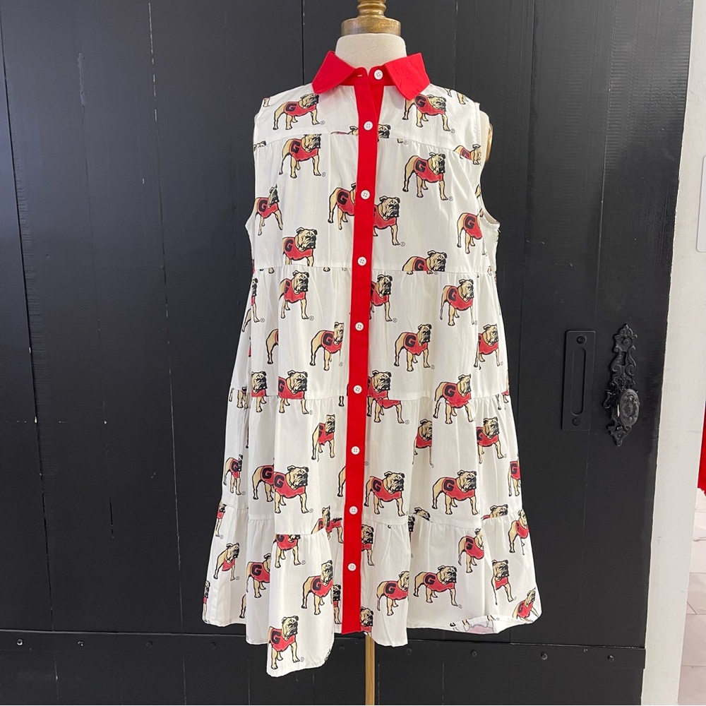 stewart simmons georgia poplin tank dress
